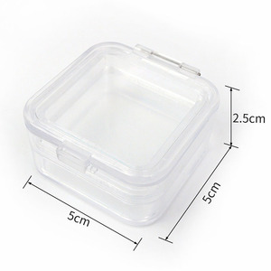 Clear <b>Plastic</b> Storage Box With Blue Latches For Lab Use 100Ml Capacity - Product Image 4