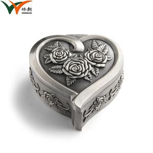 Caja de Almacenamiento de Joyas Vintage de la Mejor Calidad, para Anillos y Pendientes, en Forma de Corazón - Product Image 6