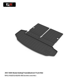 Alfombrillas de <span class=keywords><strong>Maletero</strong></span> GA 3D TPE ECO para <span class=keywords><strong>Skoda</strong></span> <span class=keywords><strong>Kodiaq</strong></span> (7 Plazas) 2017-2024, Alfombrillas de Coche Fáciles de Limpiar, Forro para <span class=keywords><strong>Maletero</strong></span> y Respaldo - Product Image 2