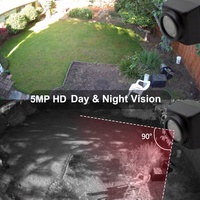 Caméra de sécurité extérieure IP POE miniature de type mini, vision nocturne, étanche IP66, Full HD 5MP, 850nm, IR, RTSP