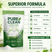 Fabricant OEM/ODM de poudre à lessiver de haute qualité, poudre de savon écologique/200g/500g/1kg/5kg/10kg/25kg