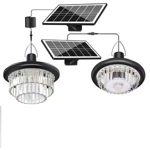 <span class=keywords><strong>Lampadario</strong></span> <span class=keywords><strong>solare</strong></span> impermeabile esterno luce pendente a LED giardino Gazebo cortile decorazione <span class=keywords><strong>solare</strong></span> lampada di cristallo - Product Image 1