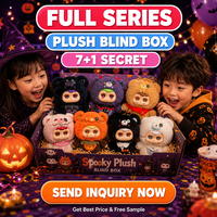Коллекционные плюшевые фигурки Miiloo Dark Spirit Bear Illusion Blind Box с секретной скрытой фигуркой в подарочном наборе