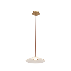 Copper glass Modern Minimalist Scandinavian Designer Luxury Gold LED Pendant Chandelier <b>for</b> Living Room with Middle Size - Product Image 2