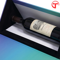 Cajas de Regalo Triangulares de Papel Ecológico Personalizables para Vino y Whisky, Cajas de Papel Rígido Magnéticas de Alta Gama con Inserto de Espuma EVA