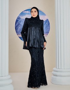 SIPO Eid nuevo diseño ropa islámica mujeres elegante dos piezas Top y falda conjunto gran oferta Malasia Indonesia musulmana Niñas Ropa - Product Image 3