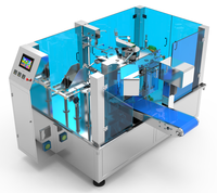 Machine de remplissage et de scellage entièrement automatique pour sachets préformés, idéale pour l'emballage de sauces liquides et de pâtes, compatible avec les sachets refermables en plastique de qualité alimentaire et les Doypacks.