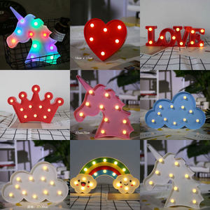 Letrero Luminoso LED de Unicornio para Habitación <span class=keywords><strong>Infantil</strong></span>, Material de PC, Lámpara Decorativa de Dibujos Animados para Dormitorio <span class=keywords><strong>Infantil</strong></span> y Decoración del Hogar - Product Image 5