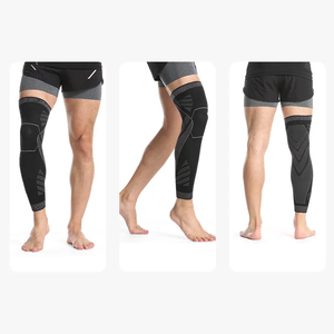 Rodillera de punto de nailon para baloncesto, fútbol, correr, compresión de pierna completa para dolor articular y artritis para entrenamiento - Product Image 6