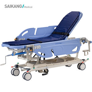 Carrito de transporte médico Manual multifunción, cama de Hospital ajustada en fábrica, diseño moderno, Material metálico duradero, <span class=keywords><strong>1</strong></span> par de metros - Product Image 2