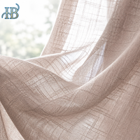 Rideaux Voile Semi-Transparents Modernes Isolants en Coton et Lin Tissé 110 GSM, Sur Mesure, Toutes Saisons, à Œillets, pour Salon