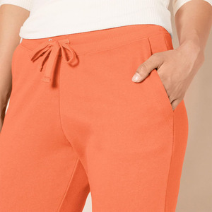 Breathable <b>Winter</b> Fashion Custom Logo Low Price Women Mid Waist Soft Straight Joggers Hot Selling Wholesale 100% Cotton Fleece - Product Image 4