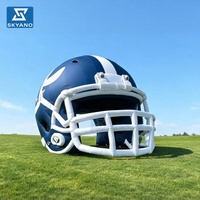 Arche gonflable en forme de casque de football pour événements sportifs, publicité et décoration