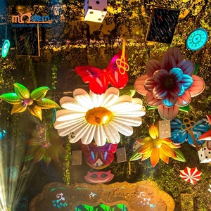 Decorazione Gonfiabile Moderna <span class=keywords><strong>Alice</strong></span> nel Paese delle Meraviglie, Fiori di Margherita 2m, per Feste Aziendali, Palcoscenici, Pubblicità Luminosa, <span class=keywords><strong>in</strong></span> Tessuto Oxford 210d con Ventilatore - Product Image 6