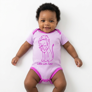 ชุดบอดี้สูทเด็กแรกเกิดผ้าฝ้ายออร์แกนิค OCS ได้รับการรับรองมาตรฐาน GOTS แบบ OEM สไตล์วินเทจ แขนทรงปีกค้างคาว คอเต่า ระบายอากาศได้ดี - Product Image 1