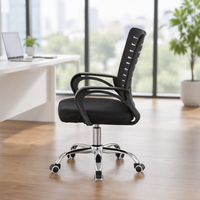 Kursi Kantor Mesh Murah, Sandaran Rendah, Putar, Ergonomis, untuk Manajer Kantor