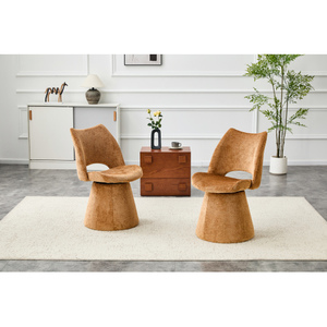 Fauteuil d'appoint moderne en velours, dossier ajouré, durable, écologique, rembourré, élégant pour salle à manger et salon - Product Image 4