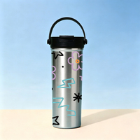 Mug isotherme portable en acier inoxydable à double paroi de 600 ml pour boissons chaudes et froides