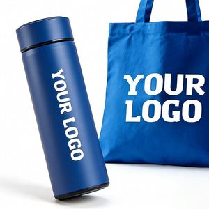Bouteille d'eau intelligente isotherme portable en acier inoxydable pour cadeaux promotionnels d'entreprise avec logo personnalisé - Product Image 1