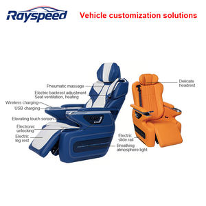 เบาะหนังปรับเอนได้สุดหรู พร้อมระบบปลดล็อคด้วยระบบอิเล็กทรอนิกส์ รุ่น Vito Sport สำหรับตกแต่งภายในรถยนต์ Hiace Kia Carnival แบบดัดแปลง - Product Image 2