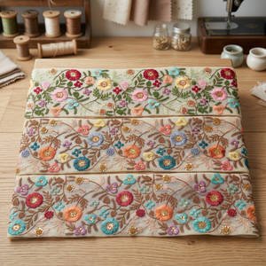 Low Price Cotton Indian Embroidery Lace Fabric Lace <b>Accessories</b> for Dresses Flower Decoration - Product Image 3