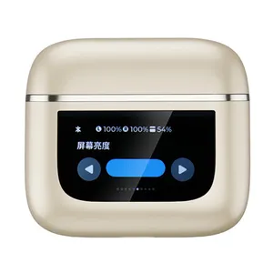 2024 nuovo arrivo Display LCD Touch auricolari con cancellazione del rumore Wireless V8 auricolari ad alto livello TWS auricolari Stereo ANC HiFi