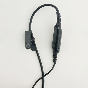 Auricular supraaural PMLN8337 para walkie-talkie R7 R7A, audio potente, IMPRES, 1-Wire, auricular individual con gancho extraíble y botón PTT para ropa - Product Image 3