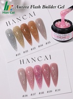 Glitter Sequins Buildering Gel Vernis Wholesale Diamond Reflective Nail Extension Gel Polish