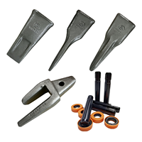 Suku Cadang Excavator Heavy Duty GET, Set Lengkap Gigi Bucket dan Dudukan Adaptor 9W8452 dengan Pin Pengunci dan Cincin Penahan Karet