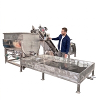 Machine automatique de découpe et de décongélation horizontale pour viande de bœuf et de mouton congelée, capacité 800L-2000L