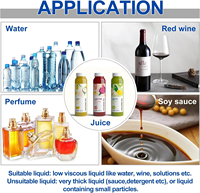 Machine de remplissage semi-automatique de haute précision pour petites bouteilles de boissons en verre, pour ligne de production d'eau minérale