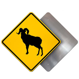 علامات عبور الحيوانات العاكسة للتحذير على الطريق من الألومنيوم المخصص - Product Image 3