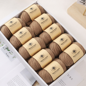 100% Len Dệt Kim Bán Buôn Tay Đan Cashmere Lụa Len Sợi Worsted Tái Chế <span class=keywords><strong>Alpaca</strong></span> Cashmere Sợi Cho Dệt Kim - Product Image 5