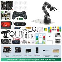 DOFBOT Ultra ROS2 Brazo Robótico de 6 Grados de Libertad para Interacción Humano-Robot, Compatible con Cámara de Profundidad Opcional, Raspberry Pi 5 y RDK X5