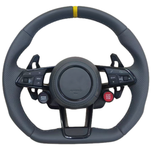 Volant en cuir pour Audi B7 B9 Q5 Q7 A3 A4 A5 A6 C7 C8 S4 S5 RS3 RS4 RS6 RS Car Retrofit Racing Style Sport - Product Image 2