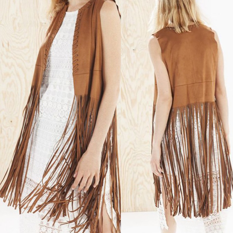 Shop Our Factory Made Ship Women Plus Size Fringe Vest Coat