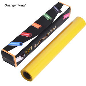 Rouleau Htv noir de vinyle de transfert de chaleur d'aquarelle de Guangyintong avec la presse de la chaleur - Product Image 1