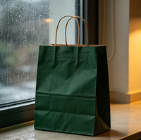 Bedrijfsaanbod jaarlijkse cadeau Morandi kleurige kraft papieren draagtas groothandel aangepaste logo verpakking