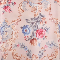 Tissu floral imprimé numérique personnalisé en polyester tissé doux 100% 70GSM, respirant, anti-boulochage, léger, couleurs personnalisées pour robe de garçon