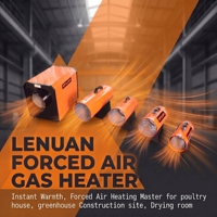 Chauffage automatique au gaz naturel haute capacité 70KW pour entrepôt d'usine Lenuan, construction métallique, garantie 1 an