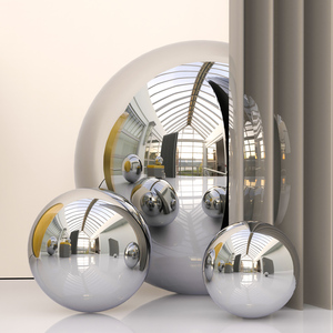 <span class=keywords><strong>Boule</strong></span> de regard en acier inoxydable polie miroir de 420mm ornement de jardin réfléchissant et <span class=keywords><strong>boule</strong></span> en métal creuse de décoration intérieure - Product Image 1