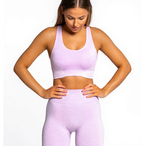 Sujetador de entrenamiento sin costuras de primera calidad para mujer, Sujetador deportivo personalizable de alto impacto, transpirable, con tiras, diseño sin espalda, de talla grande - Product Image 1