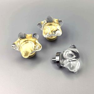 Manufacturer Direct Sales Light Luxury Crystal Handle Drawer <strong>Cabinet</strong> Door Handle Brass Base Handle Wardrobe Door Small Handle - Product Image 3