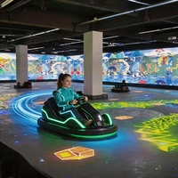 Machine de jeu de course VR interactive à projection, karting en alliage métallique pour centre de divertissement intérieur et divertissement familial