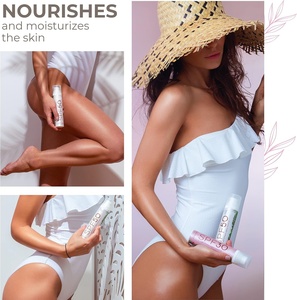 Lotion solaire végane naturelle SPF 50 PA+++ Protection UVA/UVB efficace Hydratation longue durée pour peaux grasses et sensibles - Product Image 4