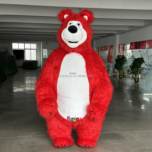 Costume Gonfiabile Gigante a Forma di <span class=keywords><strong>Orso</strong></span> per Adulti, Mascotte Indossabile per Spettacoli, Senza Batterie - Product Image 4