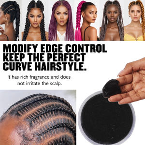 Cire coiffante nourrissante pour les bords des cheveux avec glycérine, vitamine E et huile de <span class=keywords><strong>coco</strong></span> pour une <span class=keywords><strong>coiffure</strong></span> lisse - Product Image 3