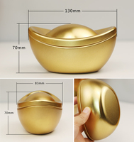 Pot à lingots créatif en fer blanc de petite taille après les boîtes-cadeaux bonbons de mariage biscuits au chocolat recevoir un pot de pépites d'or Yuan boîtes en fer blanc