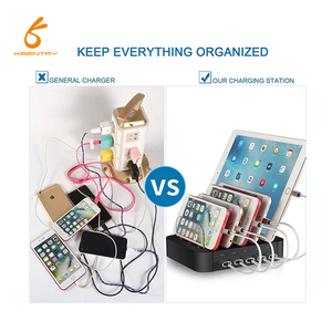 ABS PC 5-Port <strong>USB</strong> <strong>Charging</strong> Dock <strong>Station</strong> 30W Output with Fast <strong>Charging</strong> for Multi-Devices for Cell Phones and Microphones - Product Image 3