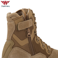 Bottes tactiques de combat en cuir véritable et nylon Cordura, respirantes, antidérapantes, résistantes à l'usure, pour l'escalade, la randonnée et les activités de plein air